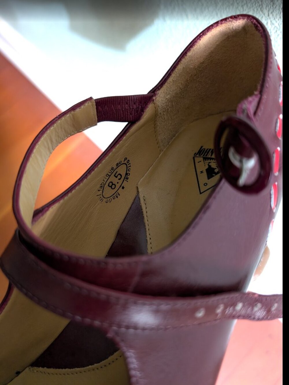 John Fluevog Operettas Malibran Wine Mary Janes - Picture 5 of 5